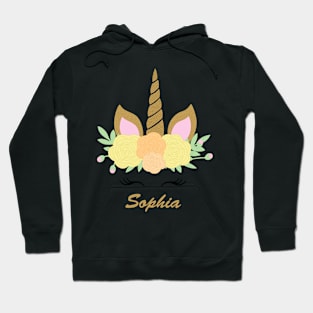 Unicorn Sophia - Yellow Hoodie